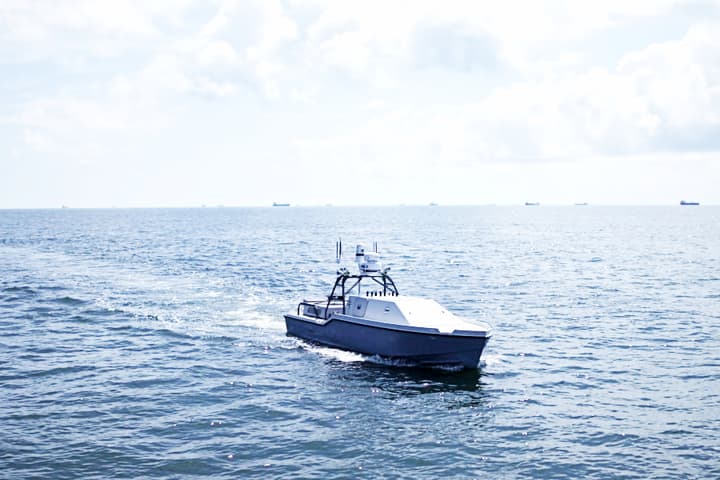 The Corsair can join a fleet of other autonomous vessels to create a coordinated fighting swarm