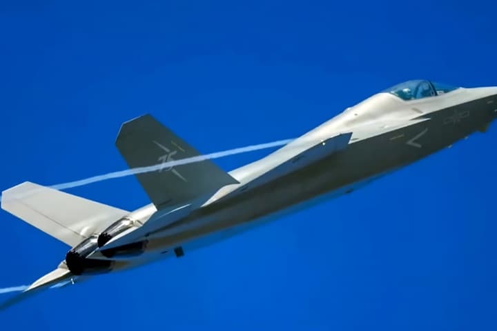 The Shenyang J-35 in flight