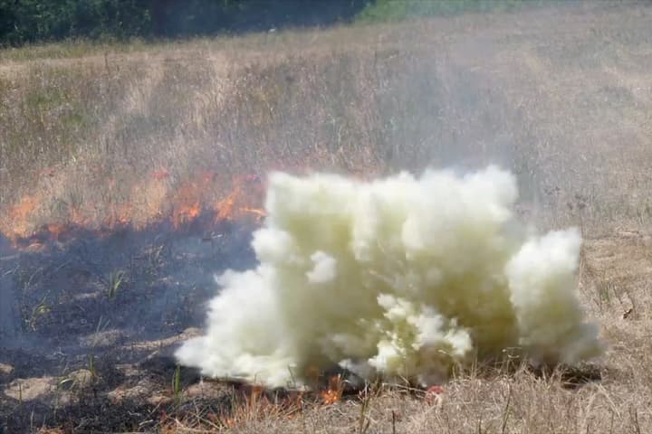 The Blaze Barrier in fire-extinguishing action