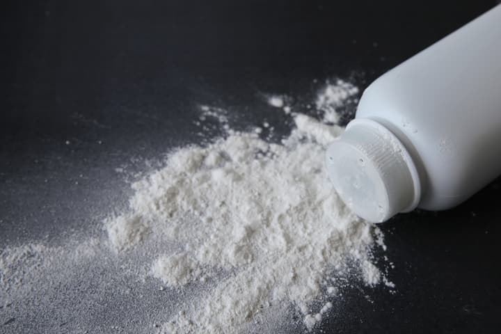 Mineral powder talc has been widely used in cosmetics and as 'baby powder'