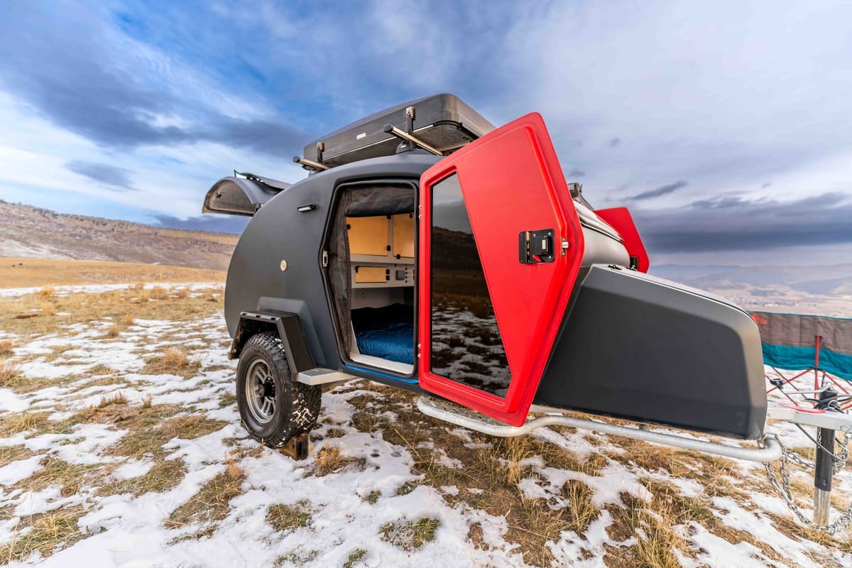 Escapod has always built a colorful, eye-catching off-road-grade teardrop trailer