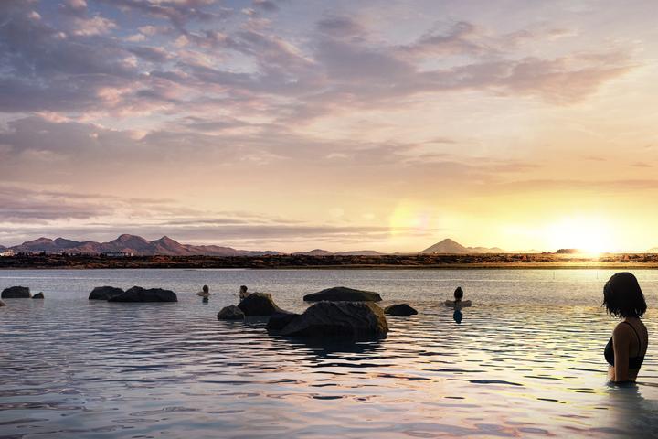 Sky Lagoon will include a 70-m (230-ft) "infinity edge" to help its geothermal waters blend in with the nearby Atlantic Ocean