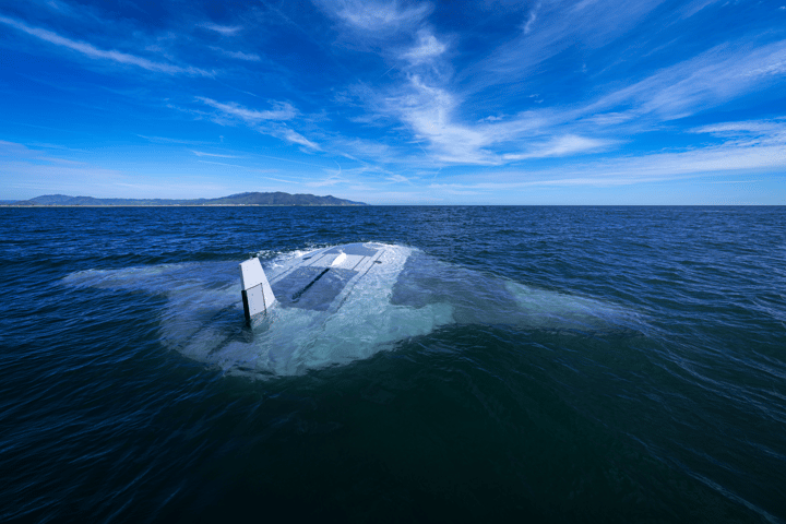 DARPA's Manta Ray on the surface