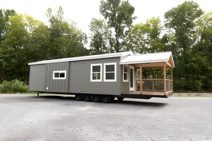 The Cumberland has a length of 45 ft (10.3 m), making it among the largest tiny house models on the market