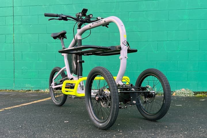 A prototype of the US version of the Streek cargo e-trike